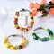 Aipridy Assortment European Large Hole Beads Spacer Beads Rhinestone Craft Beads for DIY Charms Bracelet Jewelry Making (Green-Orange-Lemon)